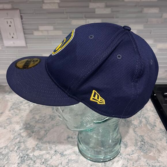 New Era 59Fifty Milwaukee Brewers On Field Low Profile Fitted Cap Size 7 3/4 - Picture 3 of 6